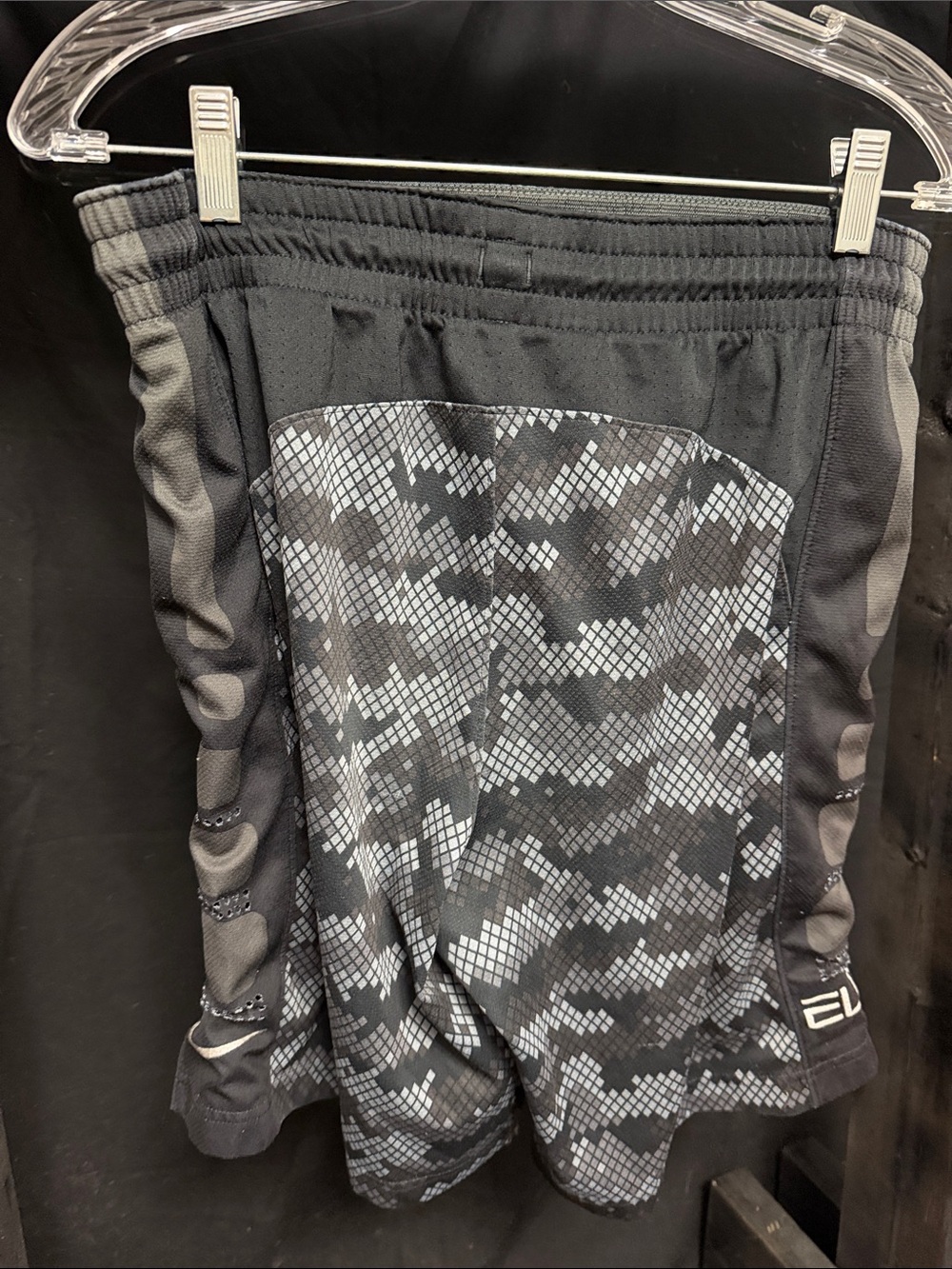 Nike Black and Gray Camo Athletic Shorts - Picture 3 of 4